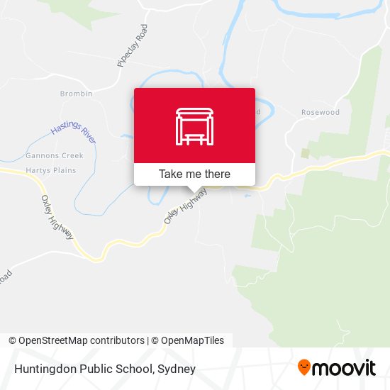 Huntingdon Public School map
