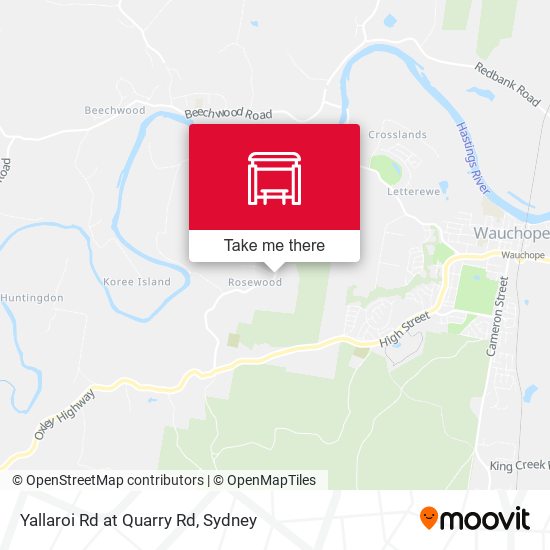 Yallaroi Rd at Quarry Rd map