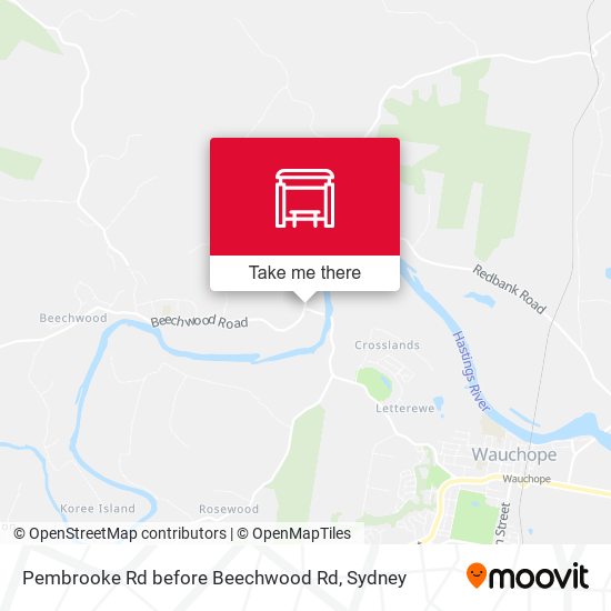 Pembrooke Rd before Beechwood Rd map