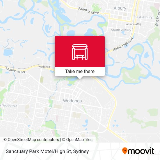 Sanctuary Park Motel/High St map
