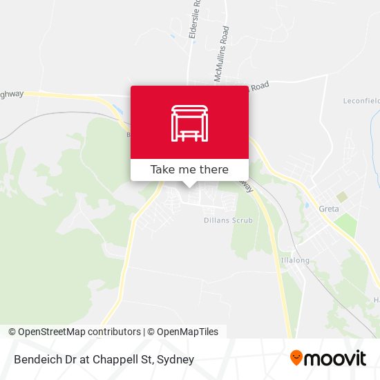 Bendeich Dr at Chappell St map