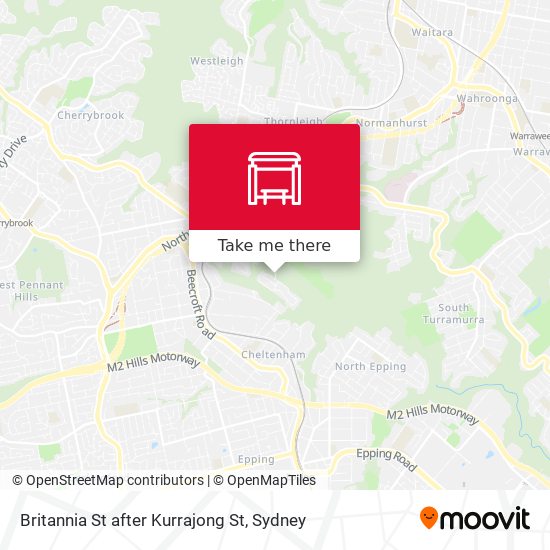 Britannia St after Kurrajong St map