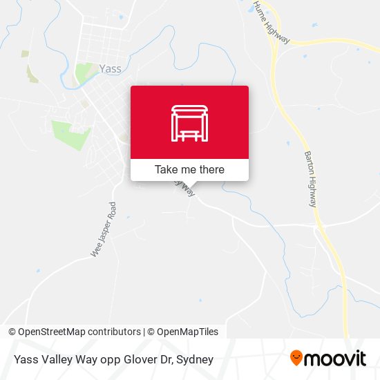 Yass Valley Way opp Glover Dr map