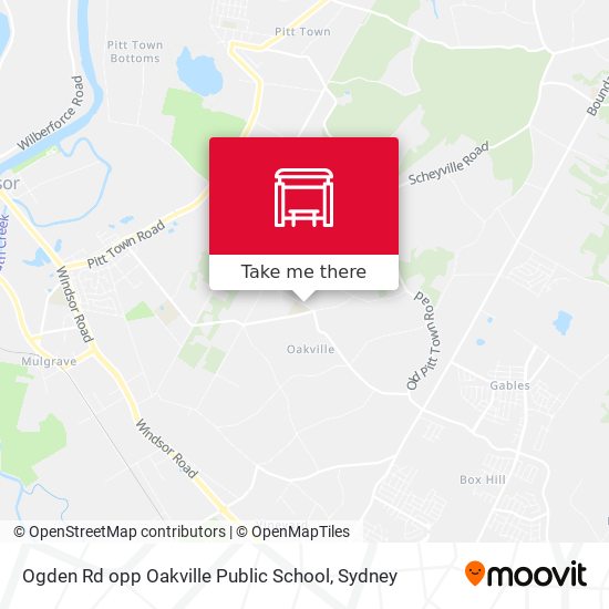 Ogden Rd opp Oakville Public School map