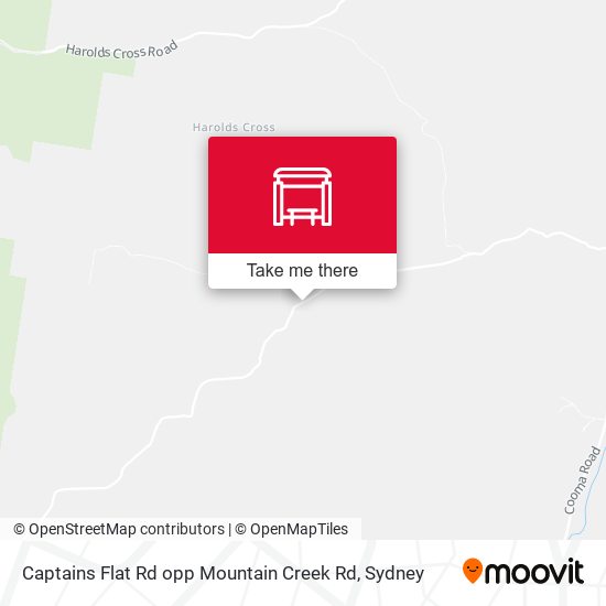 Captains Flat Rd opp Mountain Creek Rd map