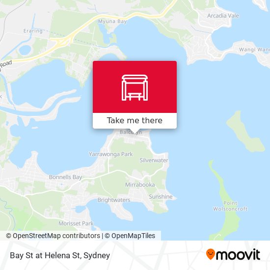 Bay St at Helena St map