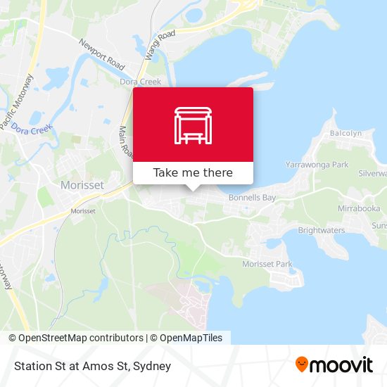 Station St at Amos St map