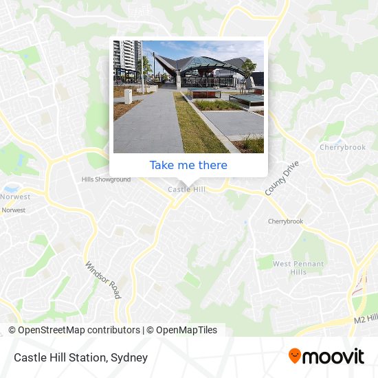 Castle Hill Station map