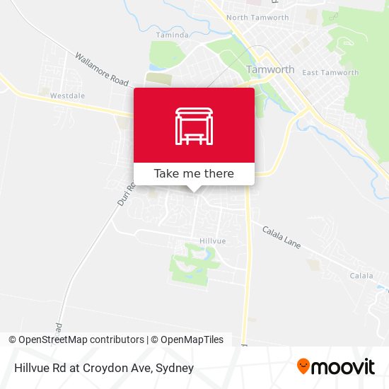Hillvue Rd at Croydon Ave map