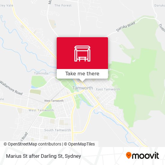 Marius St after Darling St map