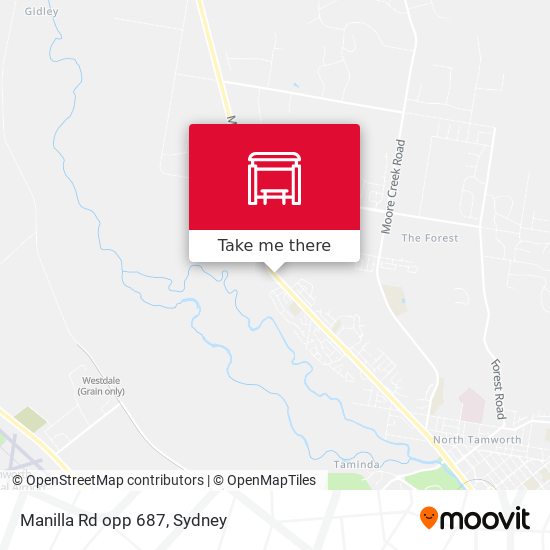Manilla Rd opp 687 map