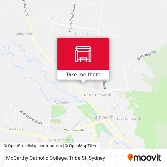 McCarthy Catholic College, Tribe St map