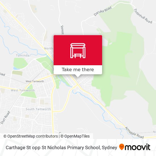 Carthage St opp St Nicholas Primary School map