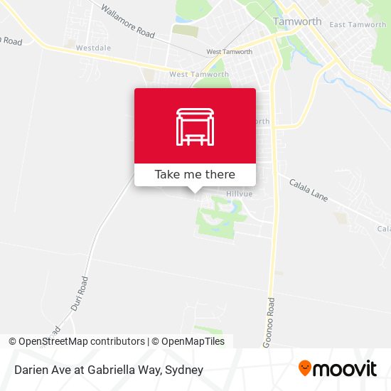 Darien Ave at Gabriella Way map