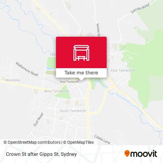 Crown St after Gipps St map