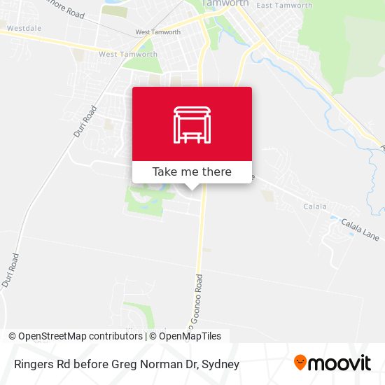Ringers Rd before Greg Norman Dr map