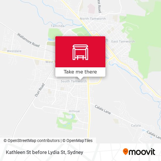 Kathleen St before Lydia St map