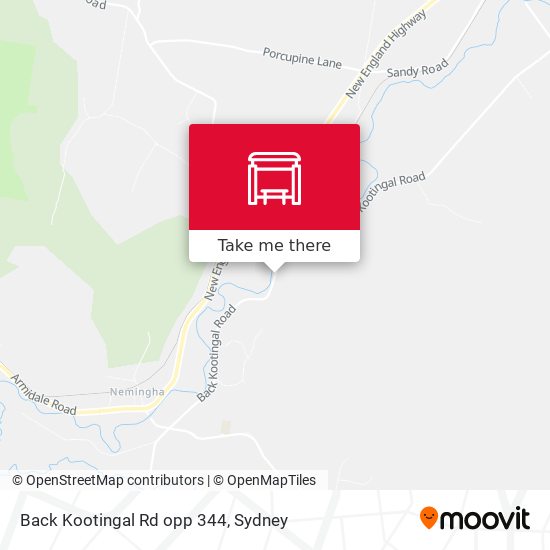 Back Kootingal Rd opp 344 map
