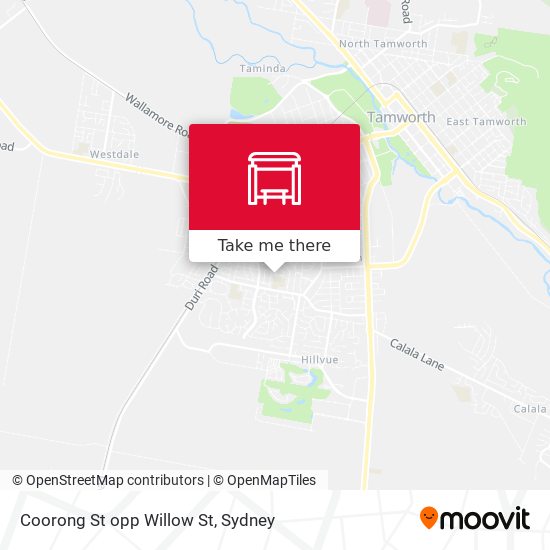 Coorong St opp Willow St map