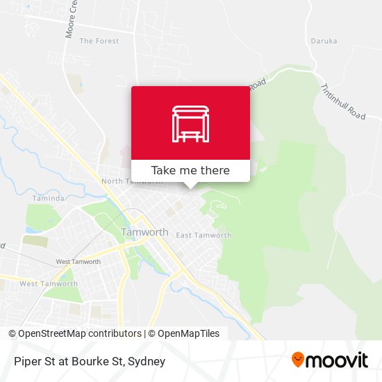 Piper St at Bourke St map