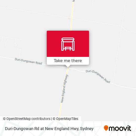 Mapa Duri-Dungowan Rd at New England Hwy