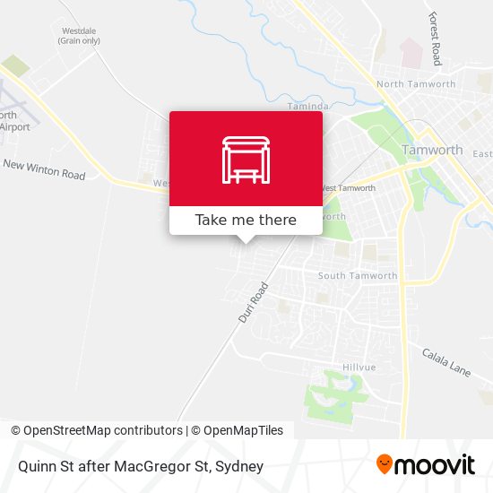 Quinn St after MacGregor St map