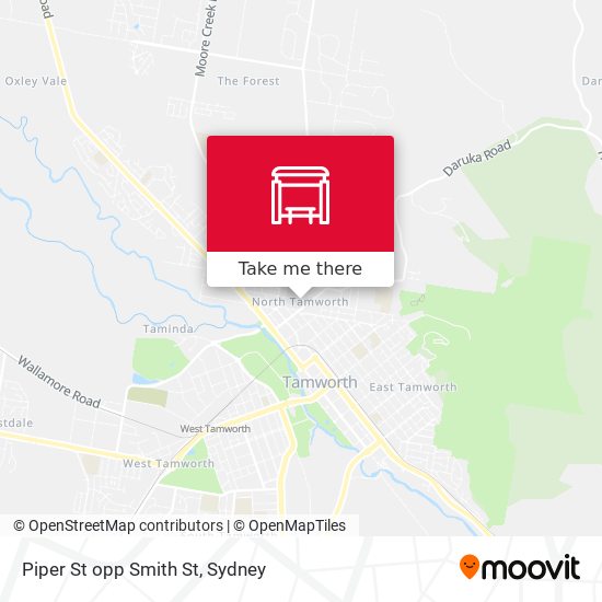 Piper St opp Smith St map