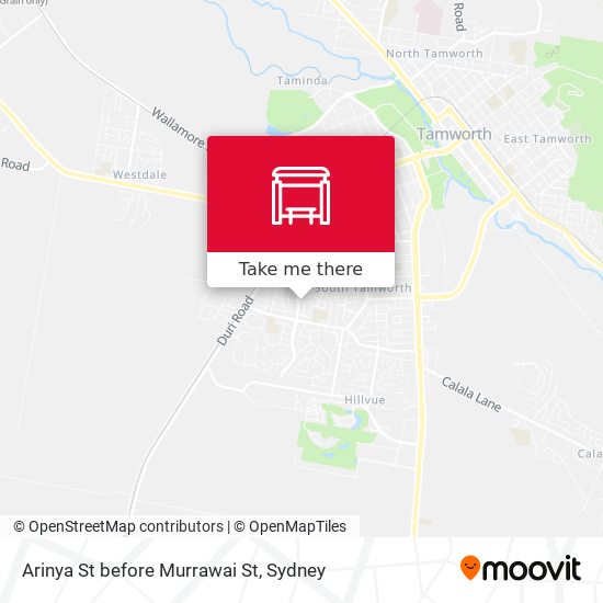 Arinya St before Murrawai St map