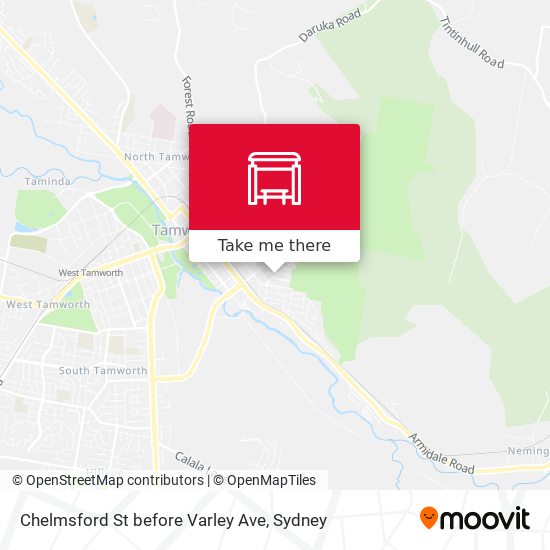Chelmsford St before Varley Ave map