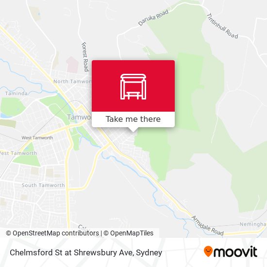 Chelmsford St at Shrewsbury Ave map