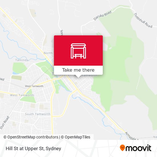 Hill St at Upper St map