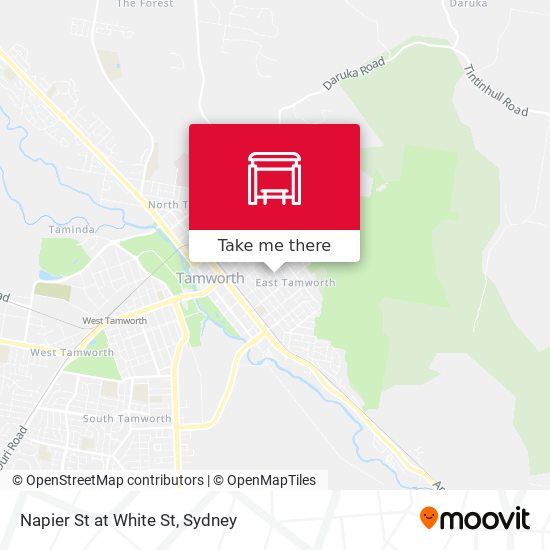 Napier St at White St map