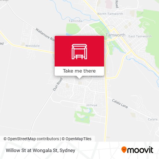Willow St at Wongala St map