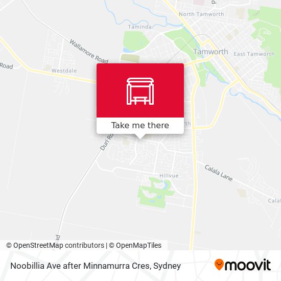 Noobillia Ave after Minnamurra Cres map