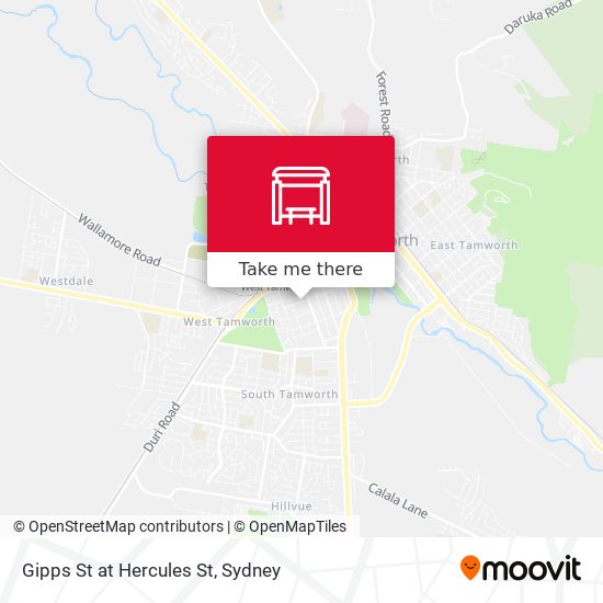 Gipps St at Hercules St map