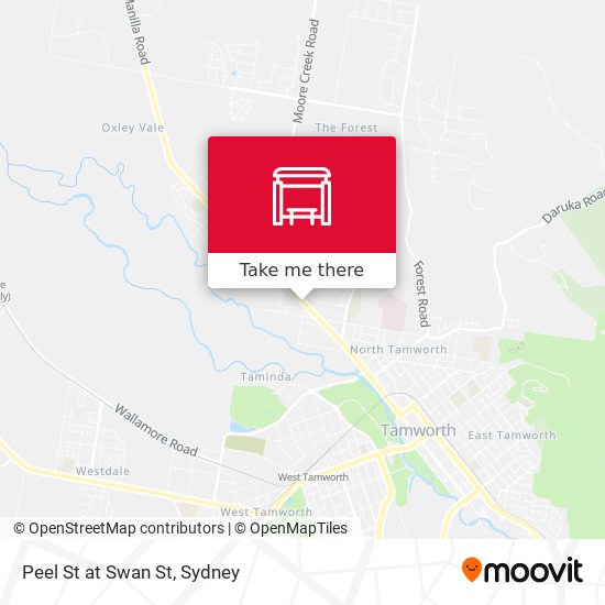 Peel St at Swan St map