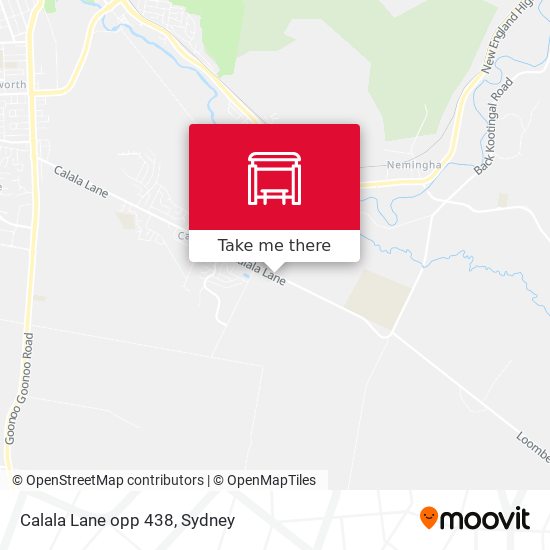 Calala Lane opp 438 map
