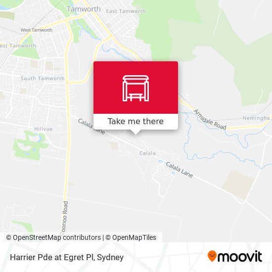Harrier Pde at Egret Pl map