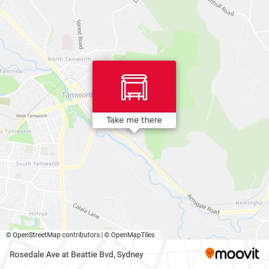 Rosedale Ave at Beattie Bvd map