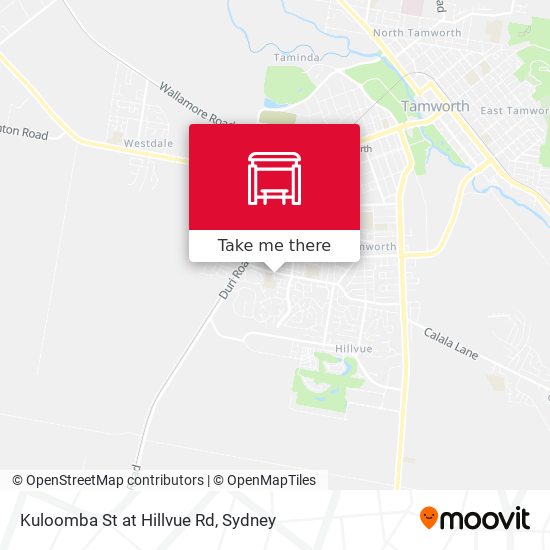 Kuloomba St at Hillvue Rd map