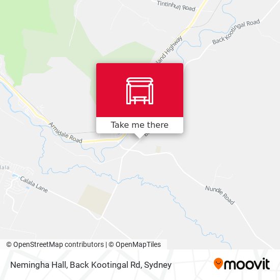 Nemingha Hall, Back Kootingal Rd map