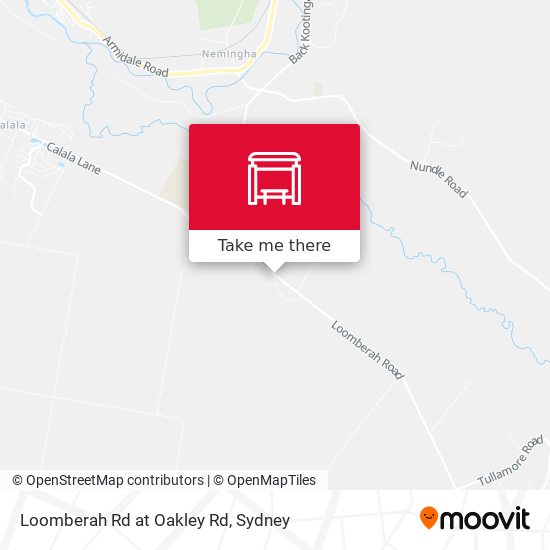 Loomberah Rd at Oakley Rd map