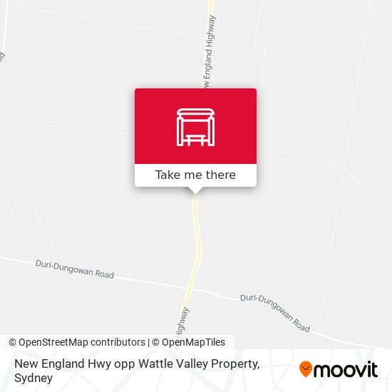 New England Hwy opp Wattle Valley Property map