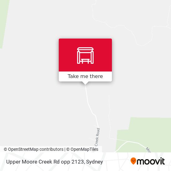 Upper Moore Creek Rd opp 2123 map