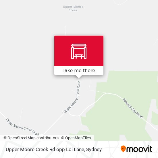 Upper Moore Creek Rd opp Loi Lane map