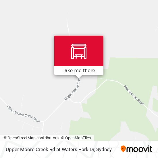 Upper Moore Creek Rd at Waters Park Dr map