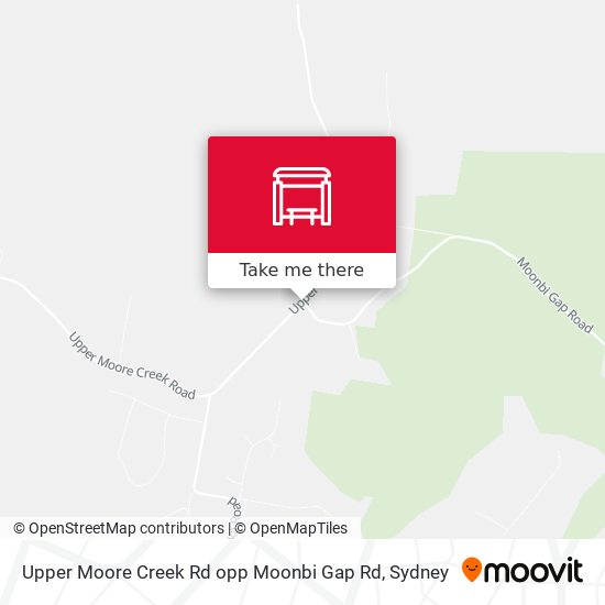 Upper Moore Creek Rd opp Moonbi Gap Rd map