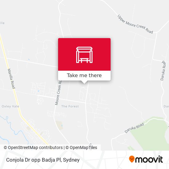 Conjola Dr opp Badja Pl map