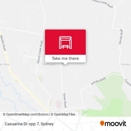 Casuarina Dr opp 7 map