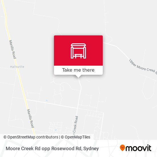 Moore Creek Rd opp Rosewood Rd map